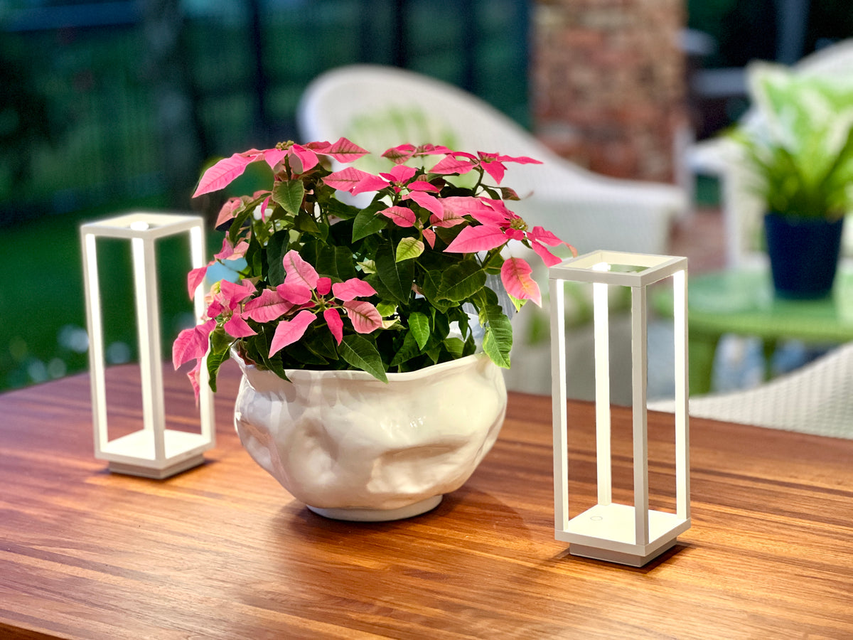 Cordless Indoor/Outdoor Lantern Pineapples Palms Too