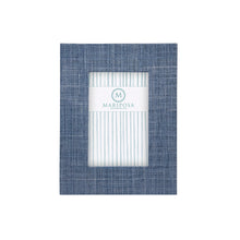 Load image into Gallery viewer, Heather Blue Faux Grasscloth Frame
