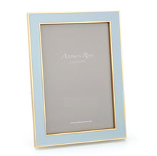 Load image into Gallery viewer, Powder Blue &amp; Gold Enamel Photo Frame
