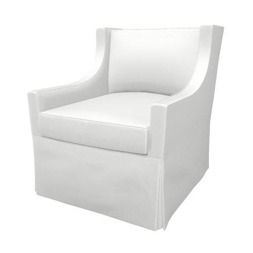 Palm Beach Swivel Rocker - Upholstered - Crescent White