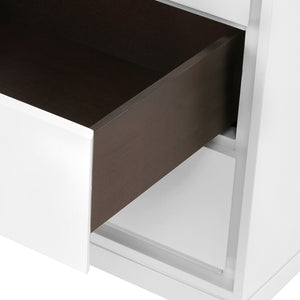 Bergamo 3 Drawer Lacquer Side Table