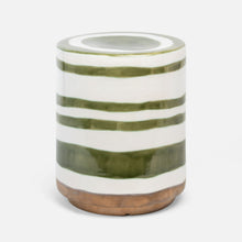 Load image into Gallery viewer, Belda Green Ceramic Stool
