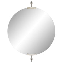 Load image into Gallery viewer, Madden Round Mirror - Polished Nickel
