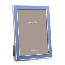 Load image into Gallery viewer, Periwinkle &amp; Silver Enamel Photo Frame
