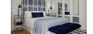 Navy and White