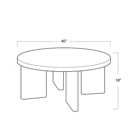 Fraya Round Cocktail Table - Large