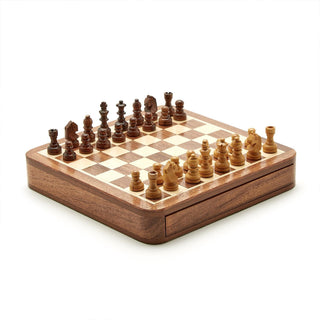 Magnetic Chess Set in Hand-Crafted Wood Box