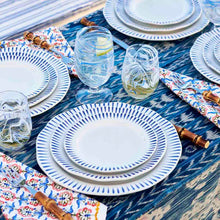Load image into Gallery viewer, Sitio Stripe Dessert/Salad Plate - Delft Blue (Set of 4)
