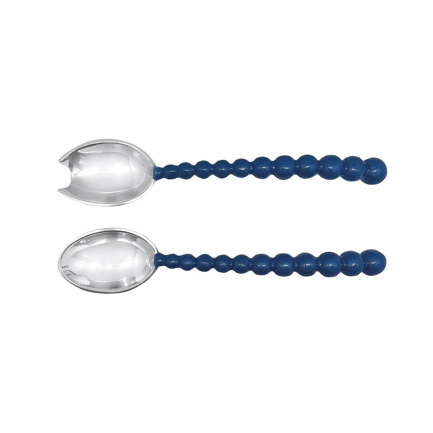 Pearled Aqua Salad Servers