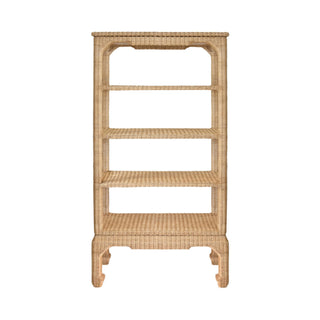 Cavalier Ming Style Woven Rattan Etagere