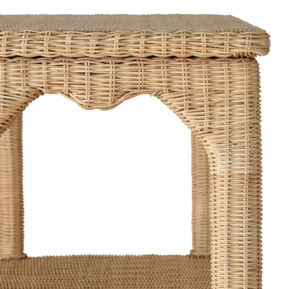 Cavalier Ming Style Woven Rattan Etagere