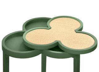 Dylan Modern Natural Grasscloth Clover Table