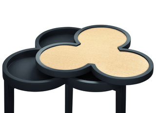 Dylan Modern Natural Grasscloth Clover Table