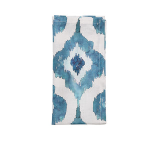 Watercolor Ikat Napkins - Blue (Set of 4)