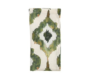 Watercolor Ikat Napkins - Olive (Set of 4)