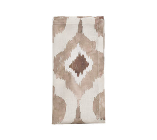 Watercolor Ikat Napkins - Taupe (Set of 4)
