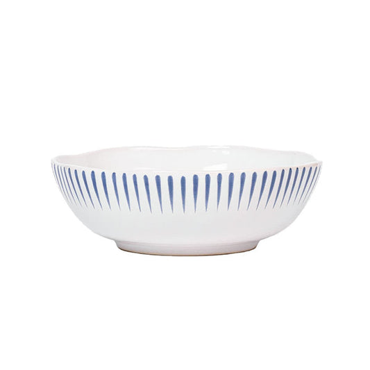 Sitio Stripe Coupe Bowl - Delft Blue (Set of 4)