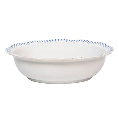 Sitio Stripe 12" Serving Bowl - Delft Blue