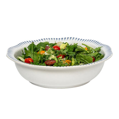 Sitio Stripe 12" Serving Bowl - Delft Blue