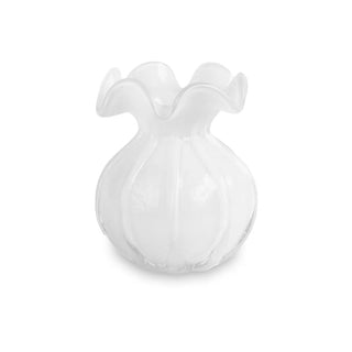 Vento Medium Round Bud Vase (White)