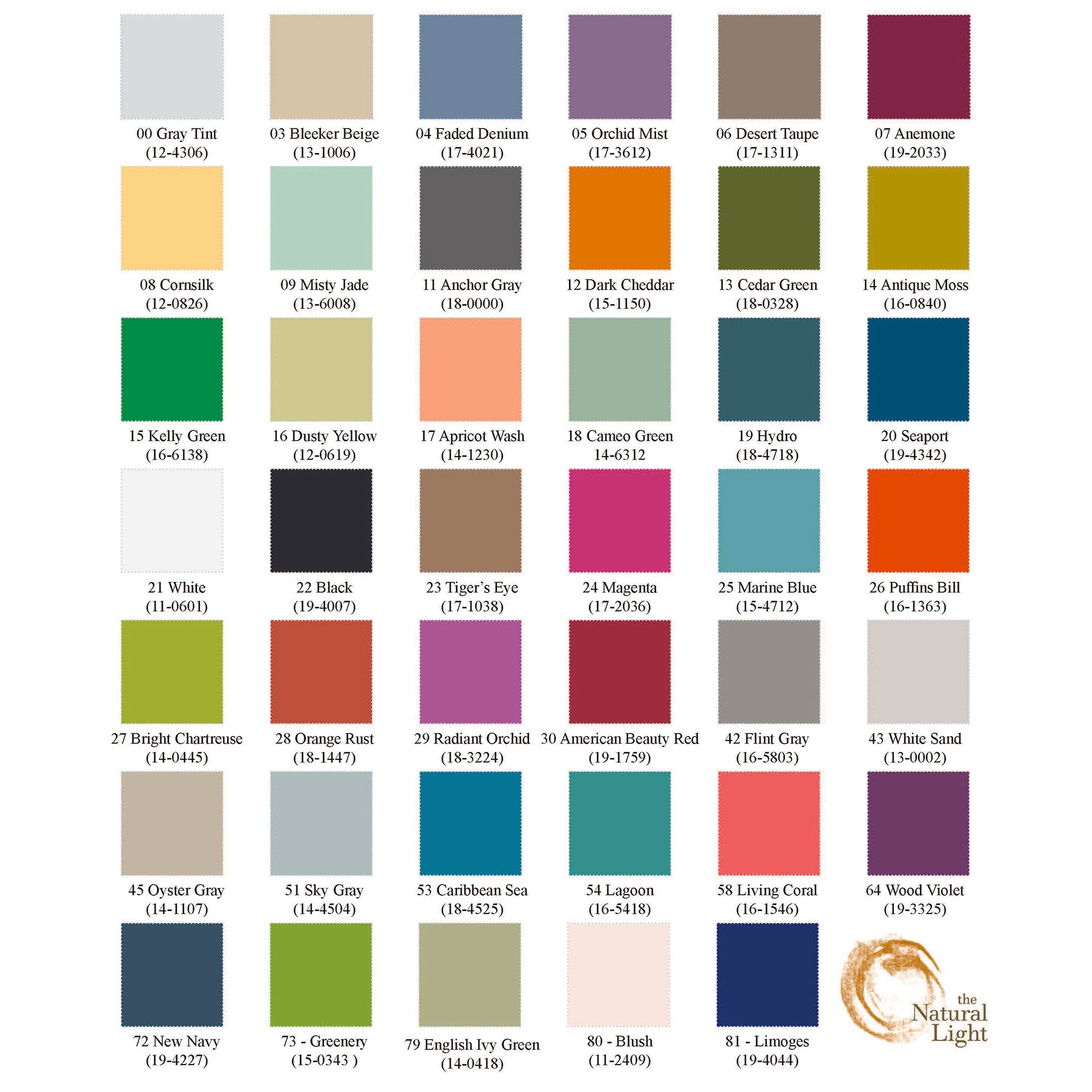 Domtek Color Chart The Natural Light Dom Table Lamp – Pineapples Palms Too