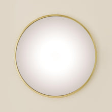 Load image into Gallery viewer, Brass Hoop Flat Mirror
