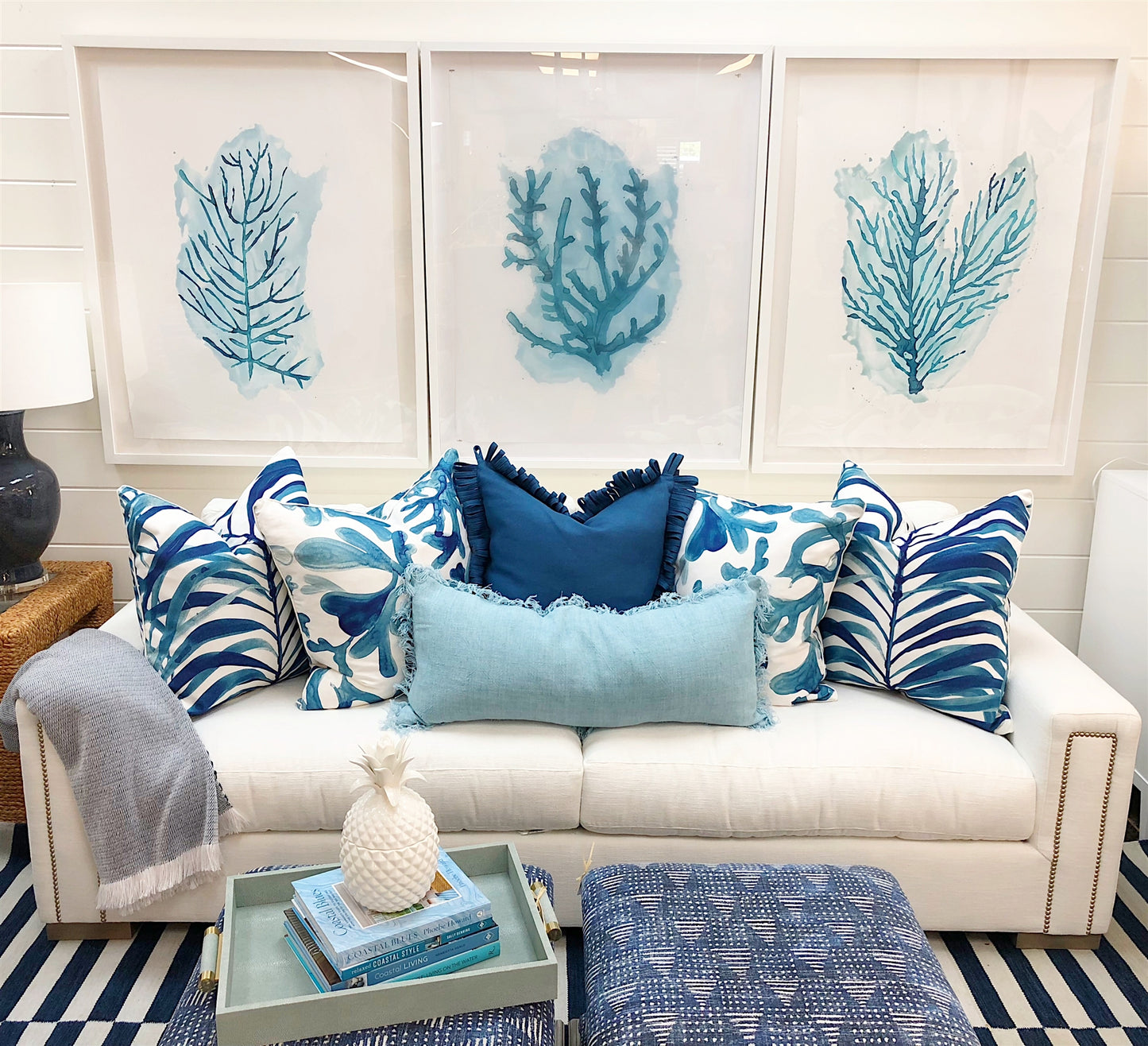 Coastal Blue Pillow