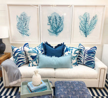 Load image into Gallery viewer, Coastal Blue Pillow
