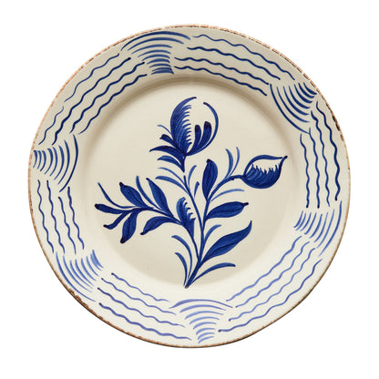 Casa Nuno Flowers & Waves Dinner Plates (Set of 4)