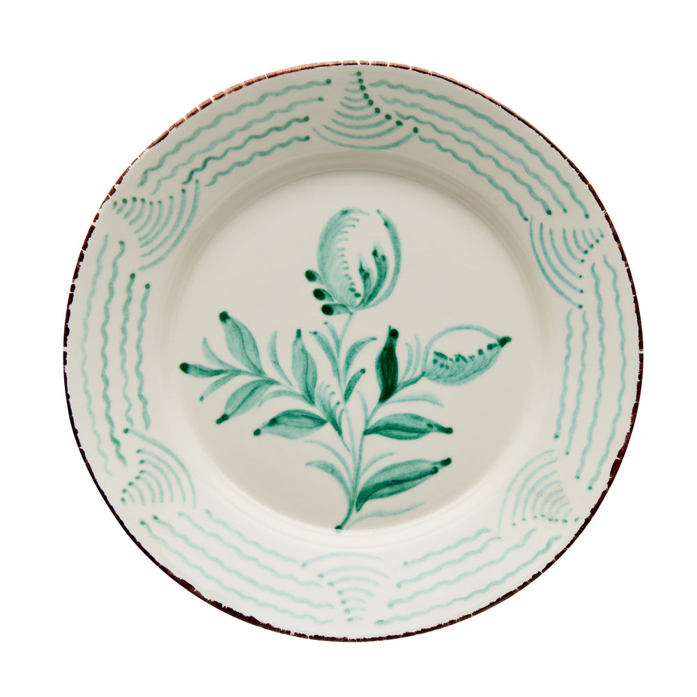 Casa Nuno Flowers & Waves Dinner Plates (Set of 4)