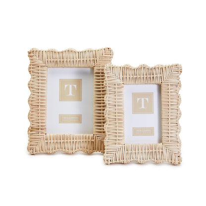 Wicker Weave Photo Frames (Set of 2)