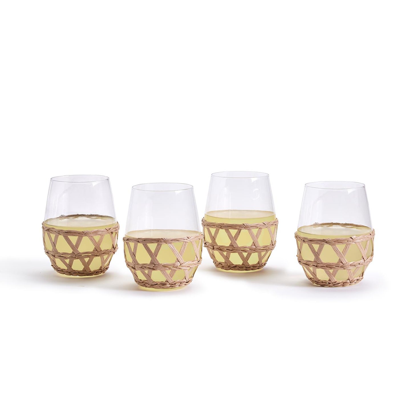 Lattice Stemless Wine Glass (Set of 4)