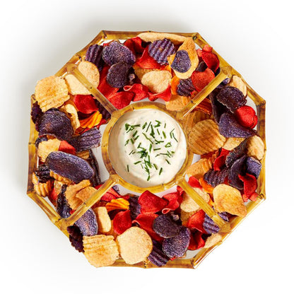 Bamboo Chip and Dip Bowl