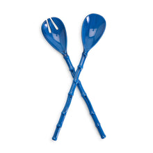 Load image into Gallery viewer, Blue Bamboo Serving Set
