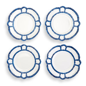 Blue Bamboo Dinner Plates (Set of 4)