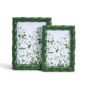 Countryside Green Bamboo Photo Frames (Set of 2)