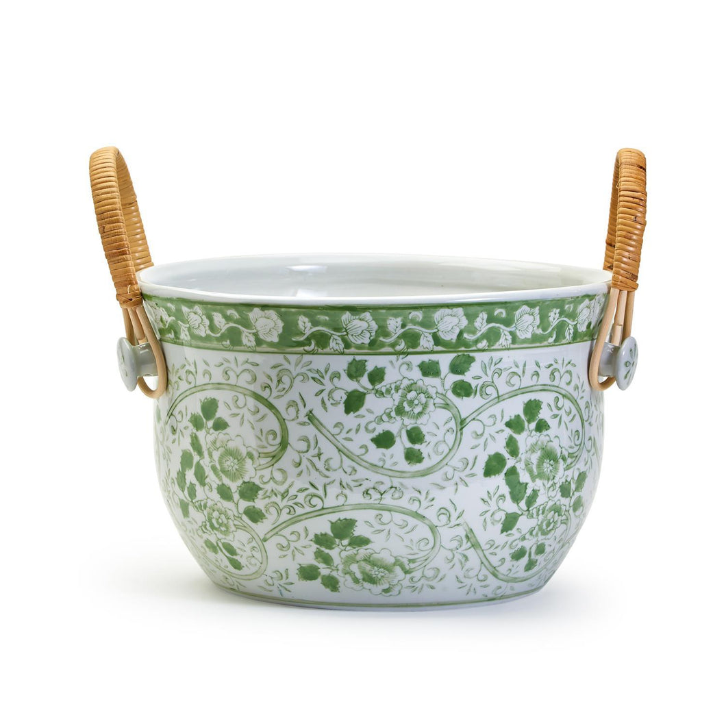 Countryside Party Bucket with Woven Cane Handles