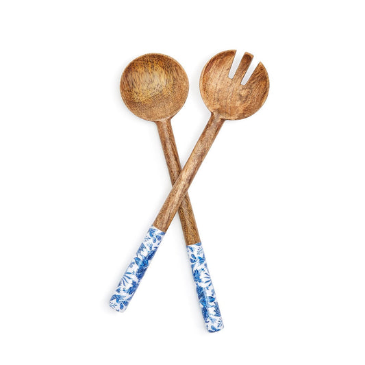 Blue Batik Serving Utensils - Set of 2