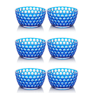 Lente Snack/Cereal Bowl in Royal Blue or White - Set of 6