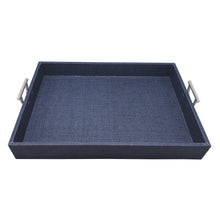 Load image into Gallery viewer, Grasscloth Tray in Sand or Indigo
