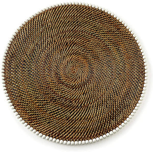 Calaisio Woven White Bead Placemats - Set of 4