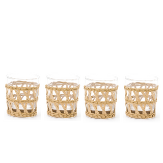 Natural Island Wrapped Tumbler-Set of 4