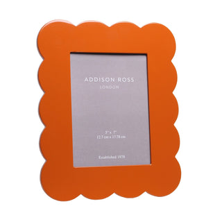 Orange Scallop Photo Frame