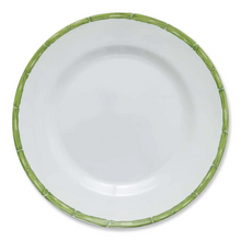 Load image into Gallery viewer, Green Bamboo Melamine Dinner Plates (Set of 6)
