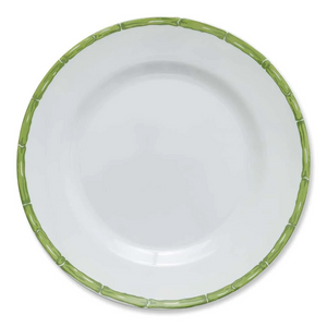 Green Bamboo Melamine Dinner Plates (Set of 6)