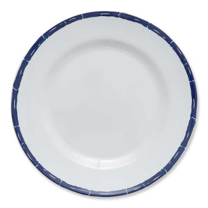 Blue Bamboo Melamine Dinner Plates (Set of 6)