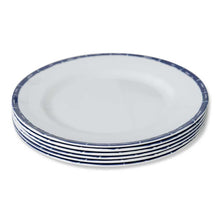 Load image into Gallery viewer, Blue Bamboo Melamine Dinner Plates (Set of 6)
