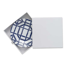 Load image into Gallery viewer, Blue Bamboo Melamine Lunch Plates (Set of 6)
