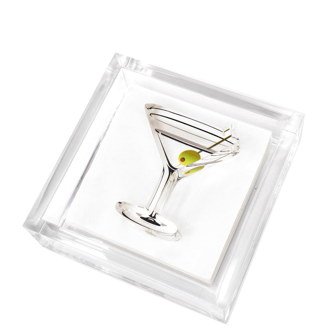 Martini Cocktail Napkin Holder – Pineapples Palms Too
