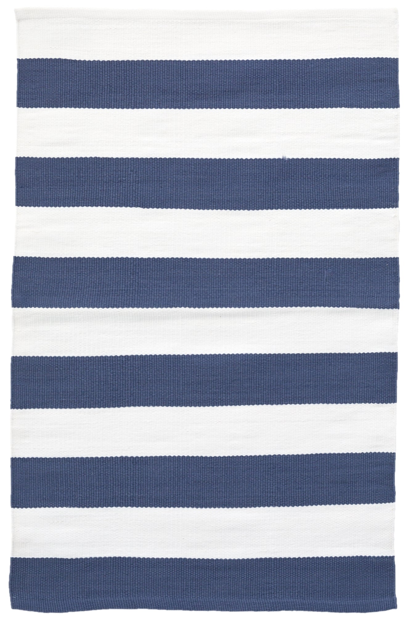 Catamaran Stripe Denim/White Indoor/Outdoor Rug